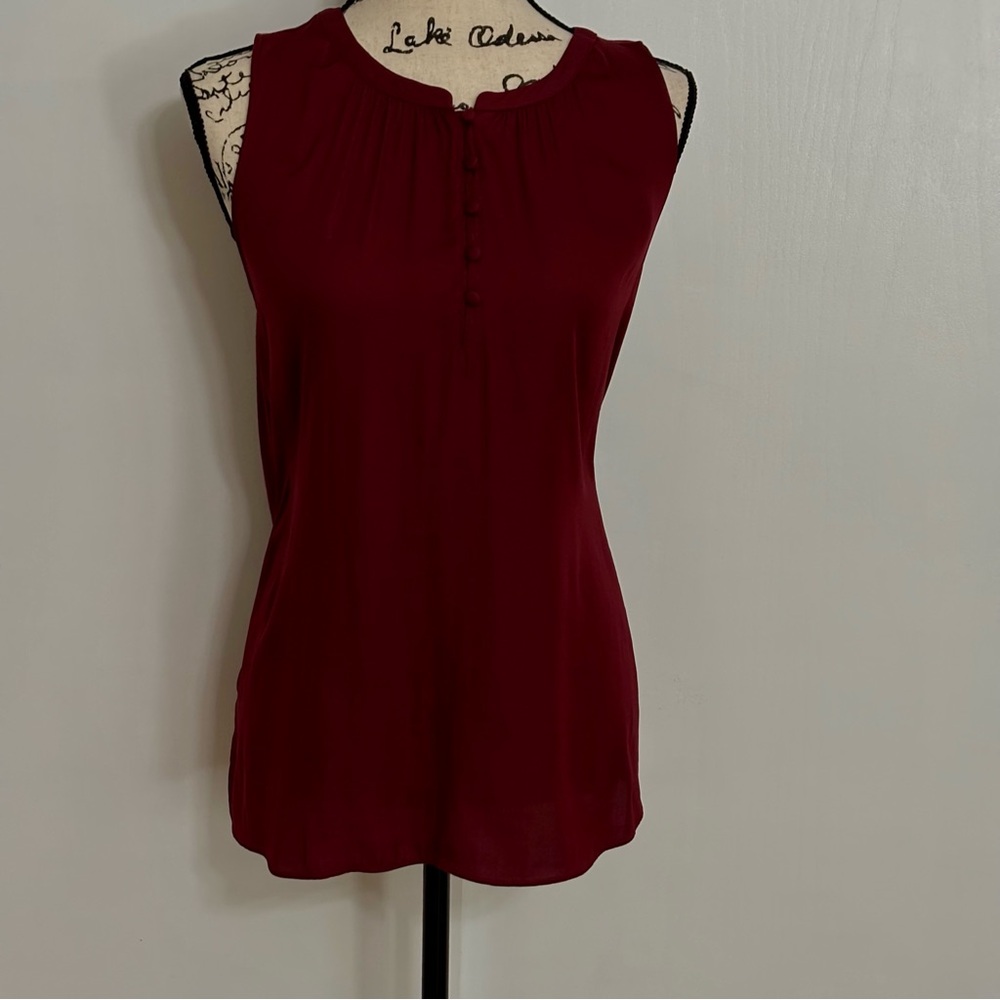 Loft  Burgundy Top Women S